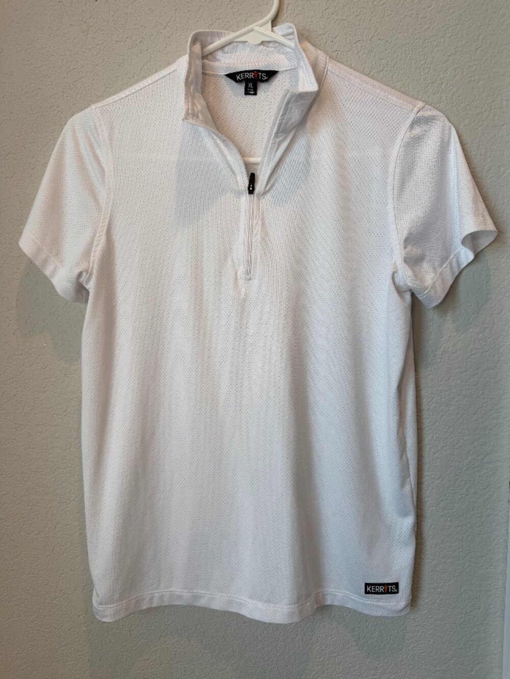 Girl's Kerrits White Horse Riding Top Size XL